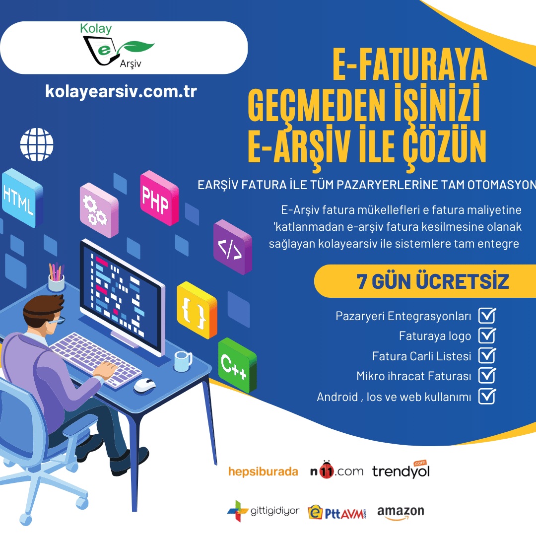 GİB E-Arşiv toplu PDF fatura indirme